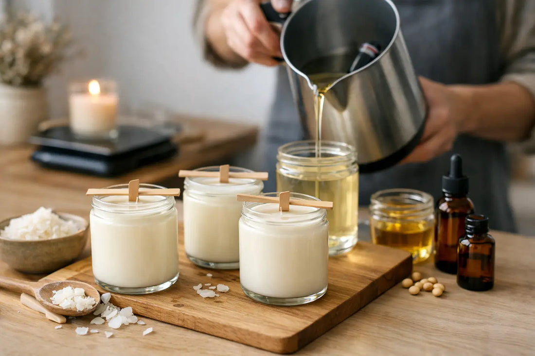 How to Make Hand Poured Soy Candles