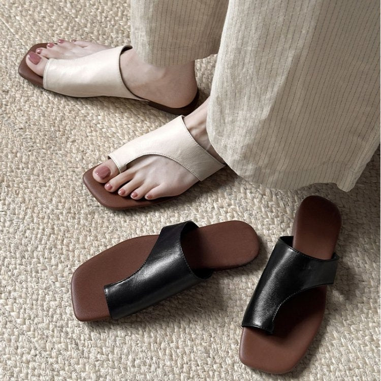 2026 New Fashion Bow Slip-On Slide Sandals, Versatile Open To Outdoor Women Shoes
