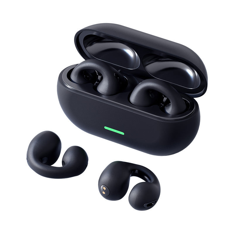 Drahtloser Ohrclip-Bluetooth-Kopfhörer TWS Bequemes Tragen Nicht-In-Ear Sport Drahtlose Knochenleitung 5.3 Bluetooth-Kopfhörer