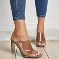 Transparent Crystal Sandals and Slippers for Ladies