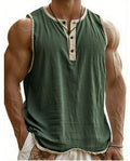 Men's Pure Cotton Sleeveless Fitness Casual Trendy Tank Top