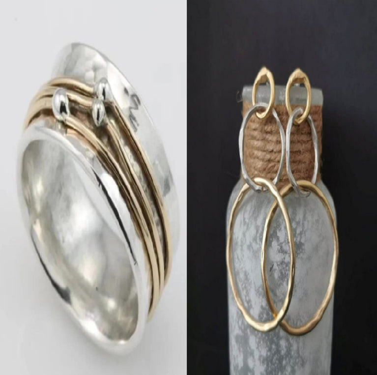Retro Two-tone Ring