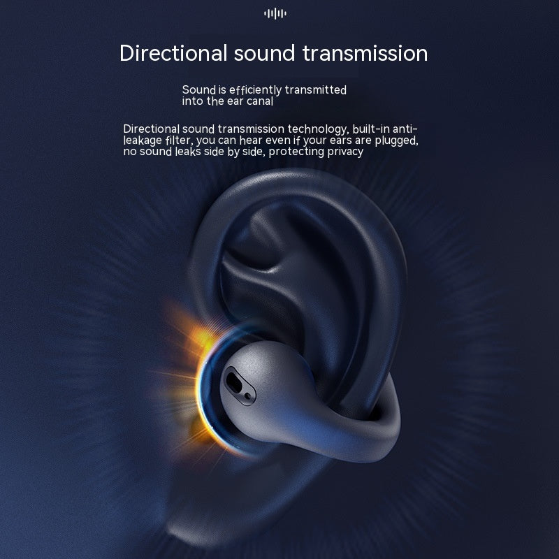 Drahtloser Ohrclip-Bluetooth-Kopfhörer TWS Bequemes Tragen Nicht-In-Ear Sport Drahtlose Knochenleitung 5.3 Bluetooth-Kopfhörer
