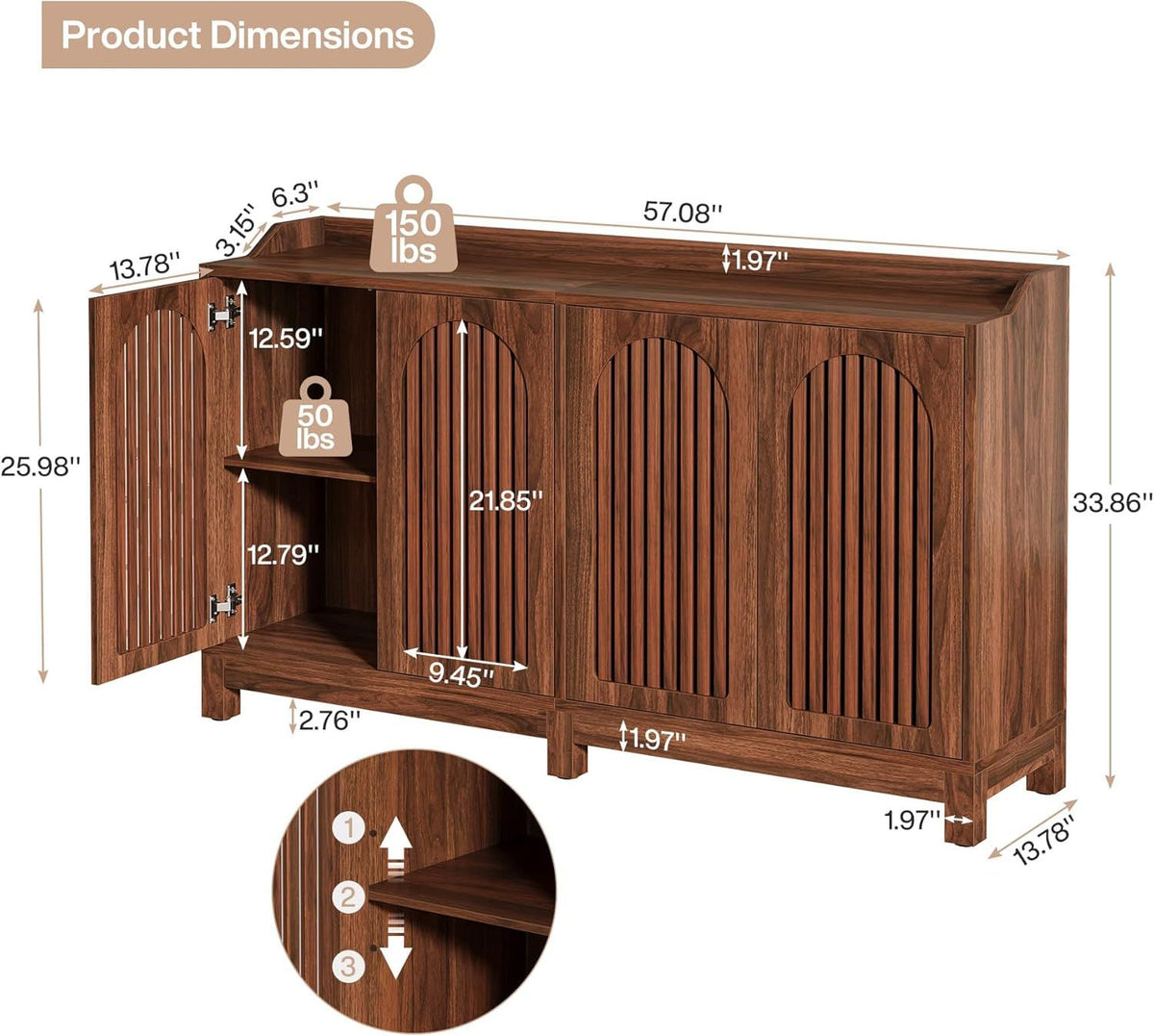 Sideboard, Esstisch, Küchenmöbel