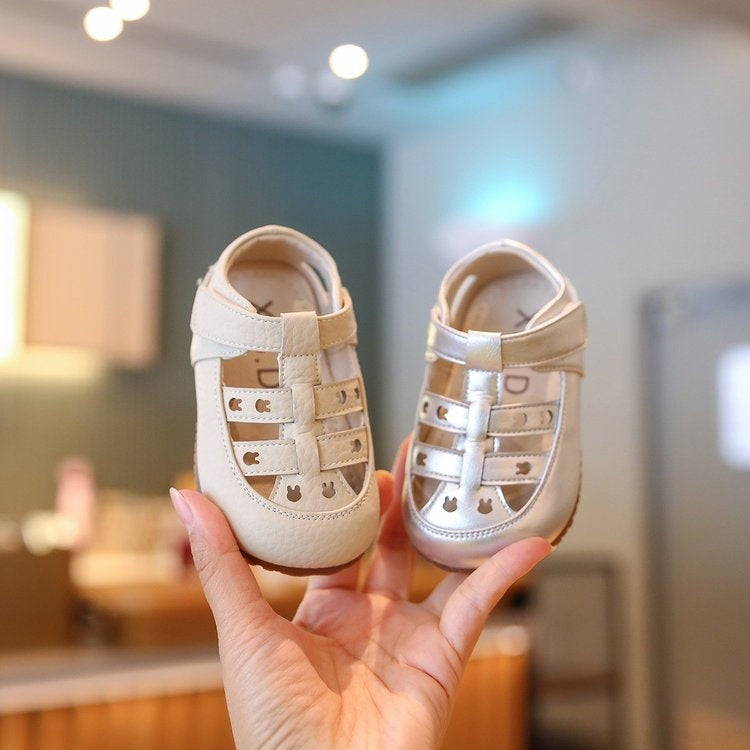 Summer Baby Sandals, Soft Sole First Walker Shoes, Breathable Non-slip Infant Shoes, PU Leather Toddler Sandals For Boys & Girls