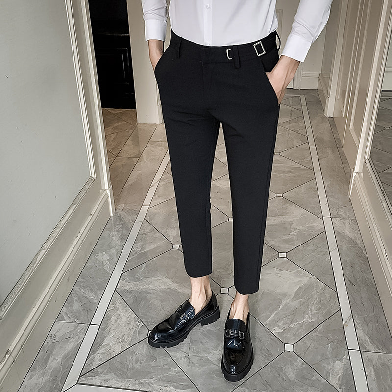 Men's Slim-Fit Casual Business Suit Trousers