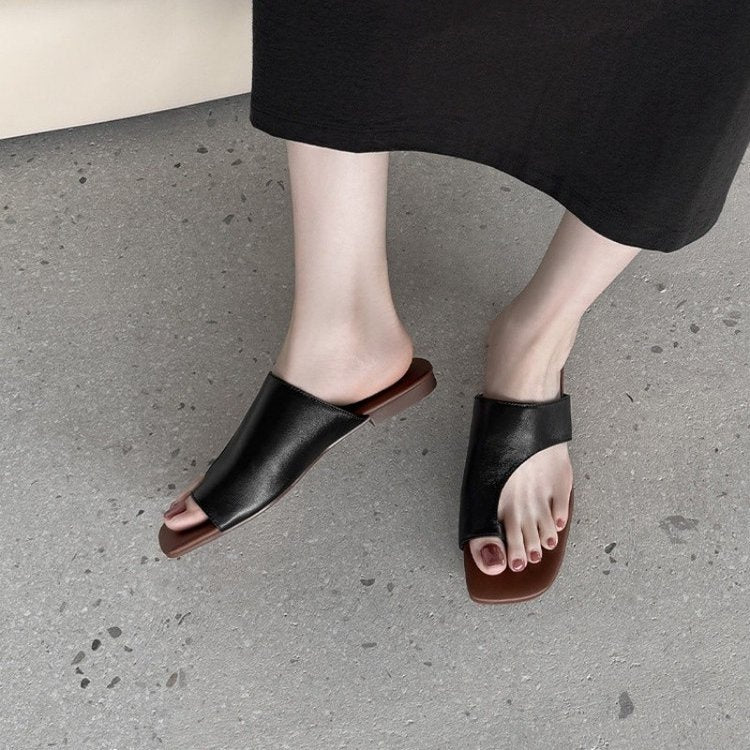 2026 New Fashion Bow Slip-On Slide Sandals, Versatile Open To Outdoor Women Shoes