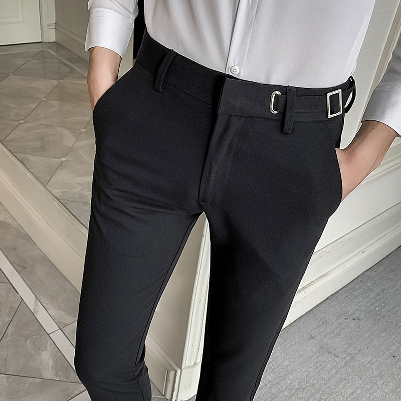 Men's Slim-Fit Casual Business Suit Trousers