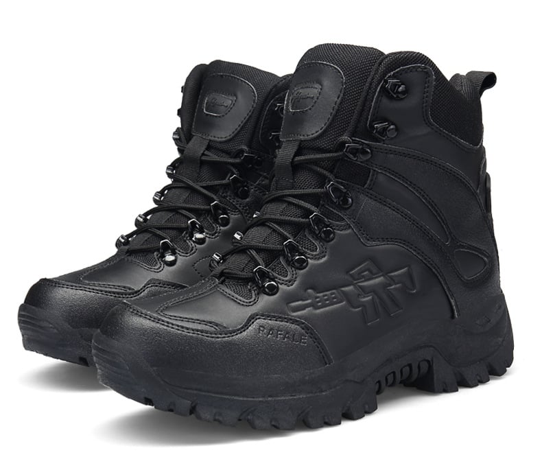 Men's Sand Color High-Top Hiking Boots