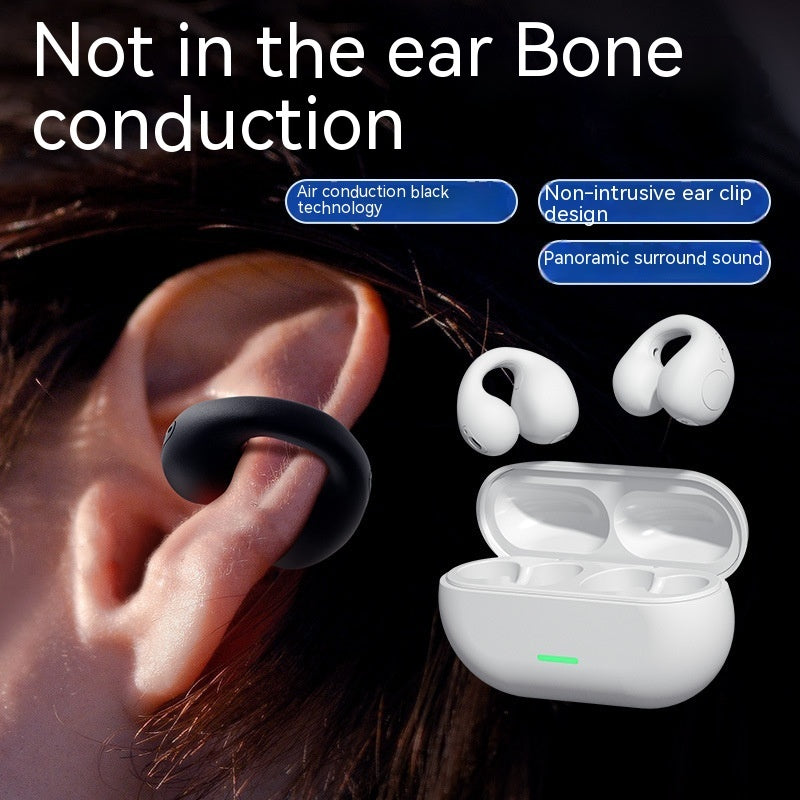 Drahtloser Ohrclip-Bluetooth-Kopfhörer TWS Bequemes Tragen Nicht-In-Ear Sport Drahtlose Knochenleitung 5.3 Bluetooth-Kopfhörer