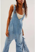 WOLFF Jeans-Overall - Jumpsuit mit verstellbaren Trägern